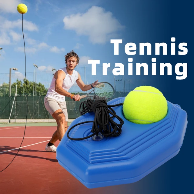 Portable Solo Tennis Trainer Rebound Tennis Ball with String Rope