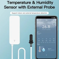 Tuya WiFi/Zigbee Temperature and Humidity Sensor With External Probe Smart Life APP Monitoring Remote Alarm For Aquarium Winery - Image 4