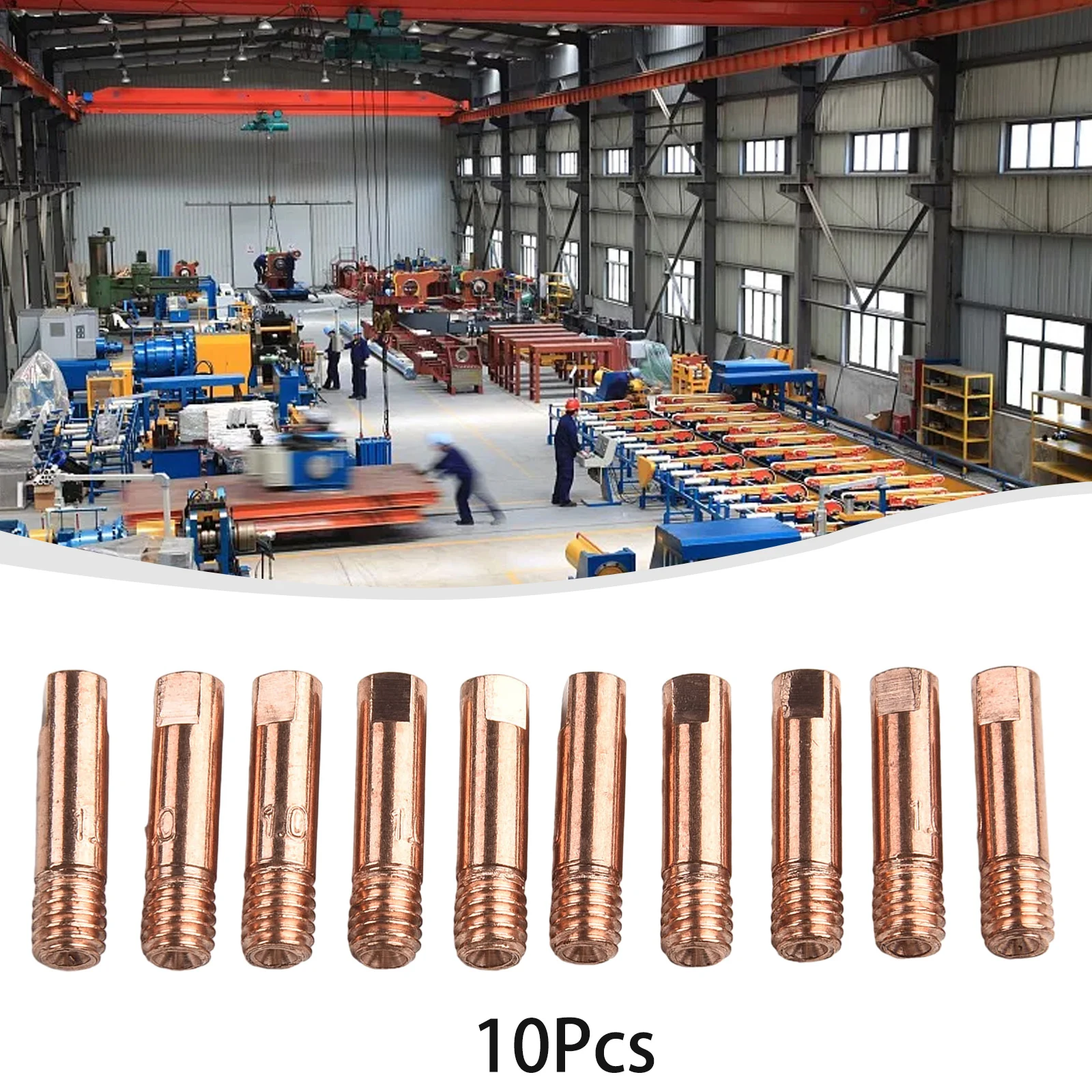 

10Pcs MB15 15AK Contact Tip Welding Nozzles Kit M6 Thread Welding Torch Power Nozzle For MB15AK MIG Welding Torch