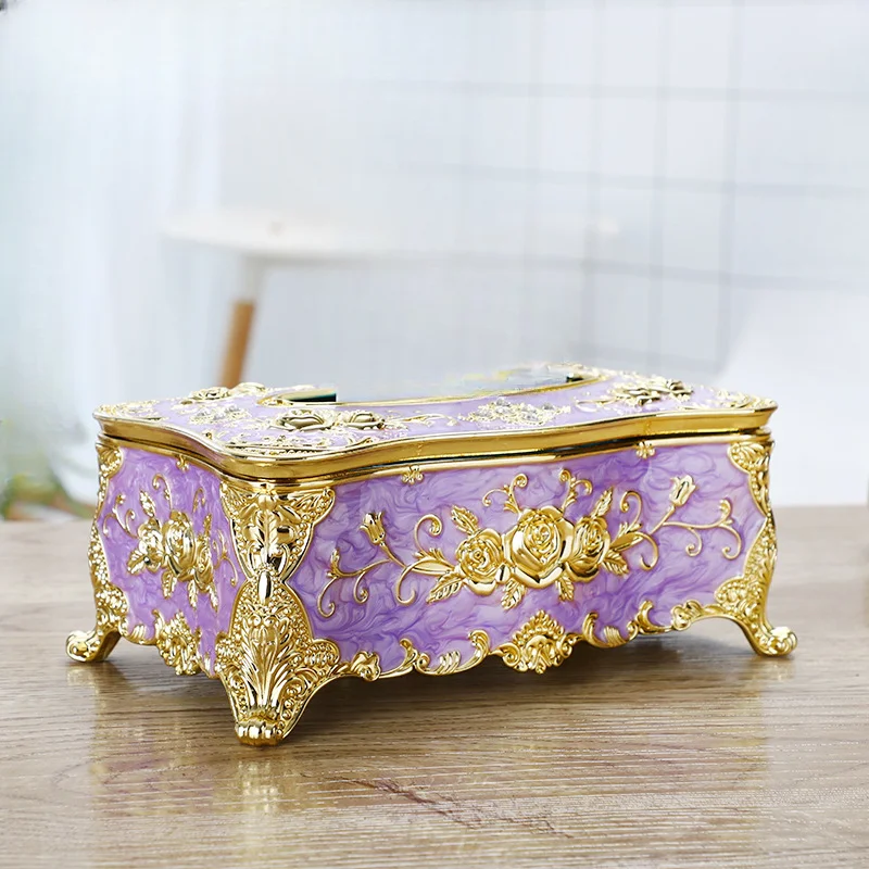European Style Plastic Tissue Box for Household Car