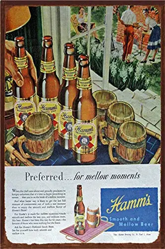 

Hamm’s Beer Cafe Metal Tin Signs 8x12 Inch Wall Decor Kitchen