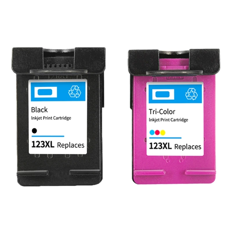 

Black/ Tri-Color Cartridge for HP123xl Deskjet 1110 2130 2132 2133 2134 3630