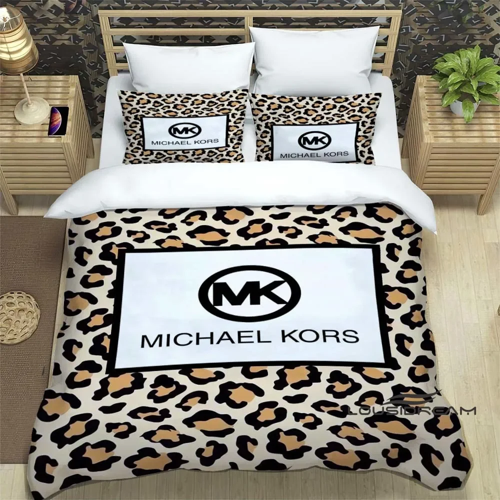 Fashion M-Michael Kors Bedding Set Fashion 3D Printing Home Decoration Boy Girl King Size Bedding Set Copripiumino Federa