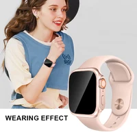 Protecteur d'écran de confidentialité pour Apple Watch, couvercle de protection en verre Guatemala, iWatch 6, 5, se, 4, 41mm, 45mm, série 9, 8/7, 40mm, 44mm, 9H 6