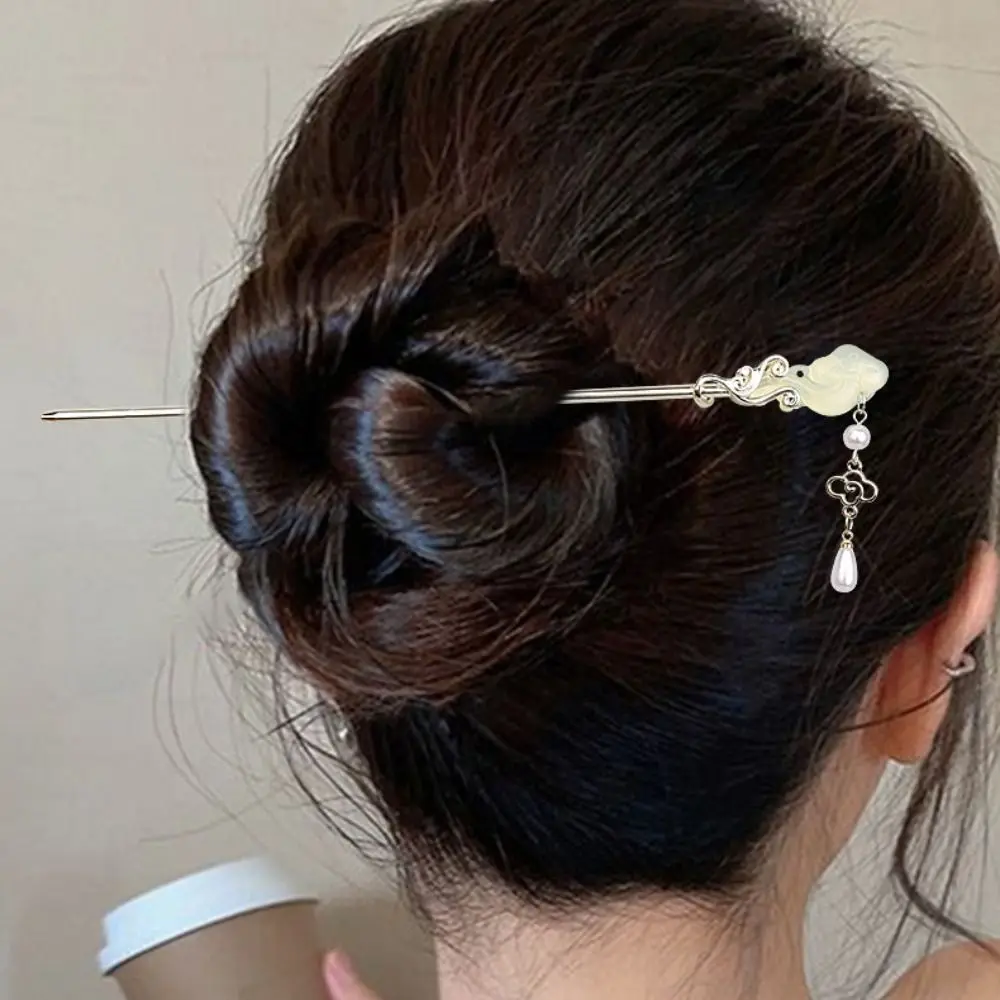 

Бисер Hanfu, Классическая шпилька для волос с кисточкой, Шпилька для волос с вилкой, аксессуары для волос в китайском стиле, Шпилька для волос