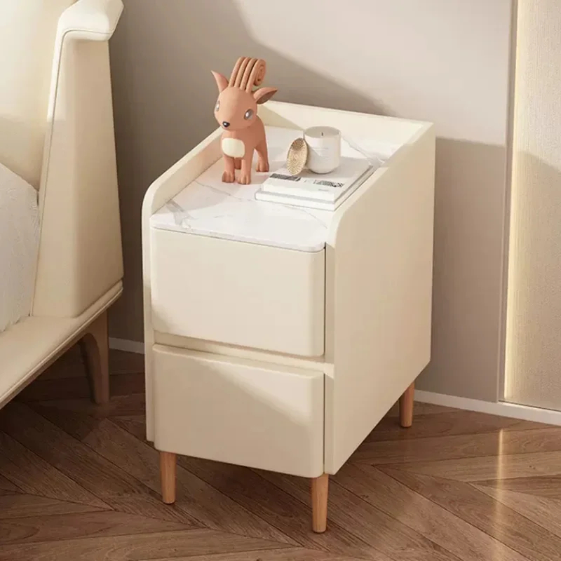 Mesita de noche nórdica de madera, mesita de noche de almacenamiento oculta pequeña, mesita de noche, Velador Lateral, Dormitorio, muebles de Dormitorio