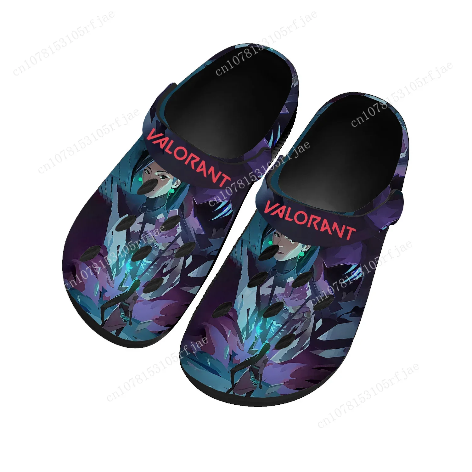 

Agent Manga Cartoon Game Valorant Home Clogs Mens Womens Teenager Tailor Made Water Shoes Garden Beach Hole Slippers Sandals