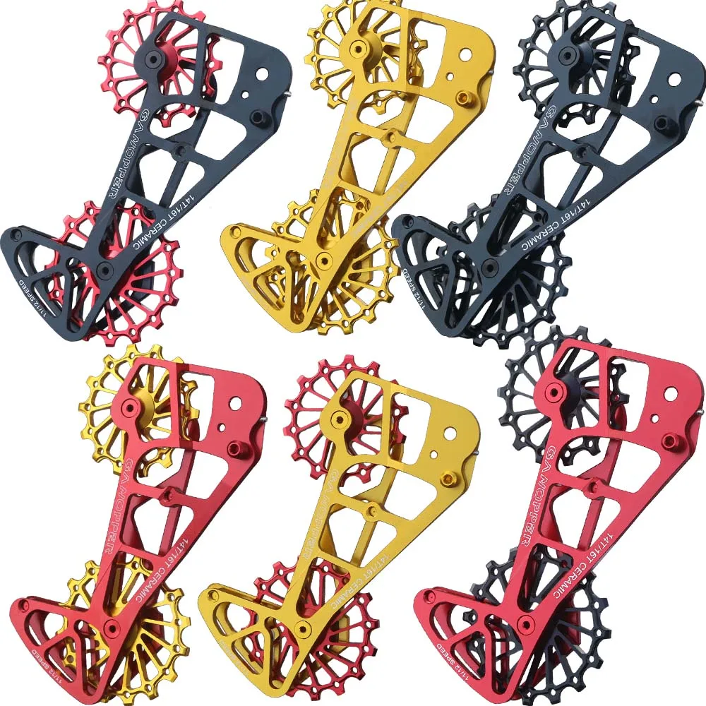MTBBicycleOversizedPulleyCageRearDerailleurCeramicPulley14T16TJockeyWheelForSRAM