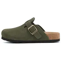 Shevalues sabots en daim pour hommes Mules en cuir souple hommes nouveaux hommes d'été sandales en liège confort sans lacet sabots unisexe avec Support de voûte plantaire 2