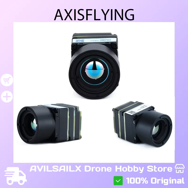Axisflying Thermal FPV Camera | 256x192/384x288/640x512 Resolution | Night Vision Infrared Camera for Drone