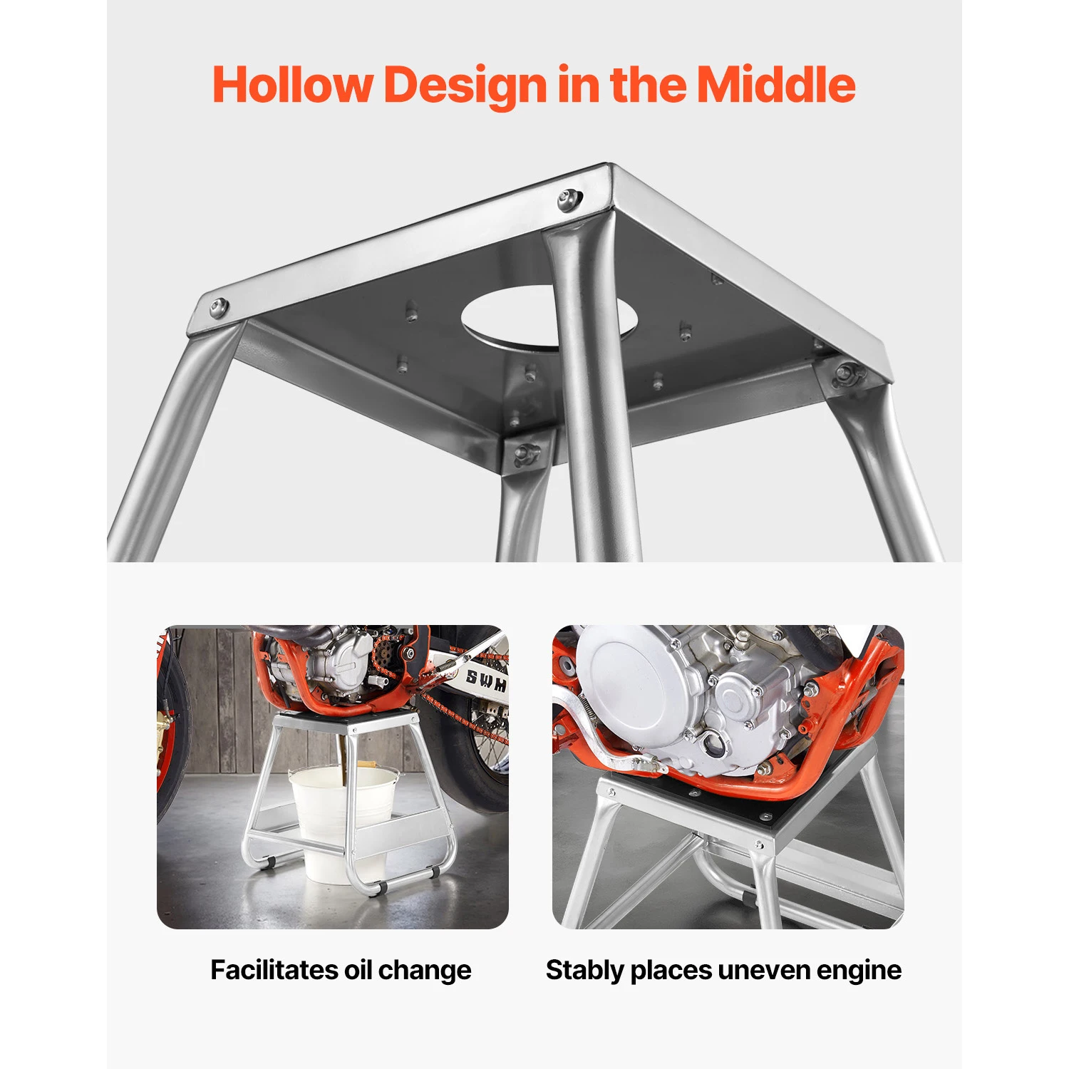 SucceBuy Dirt Bike Stand, 1100 lbs Universal Dirtbike Maintenance Lift, Moto Box Stand for Motorcycle & Powersports Maintainence