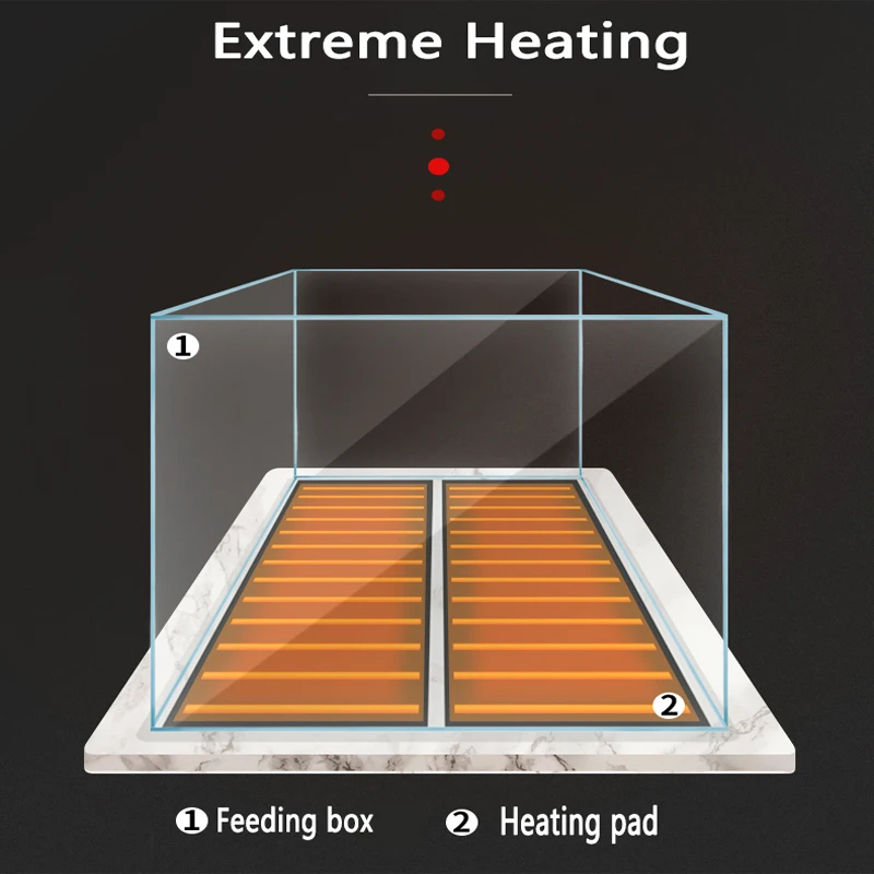 5 45W Reptile Heating Pad Adjustable Temperature Controller Pad Reptile Supplies Snake Tortoise