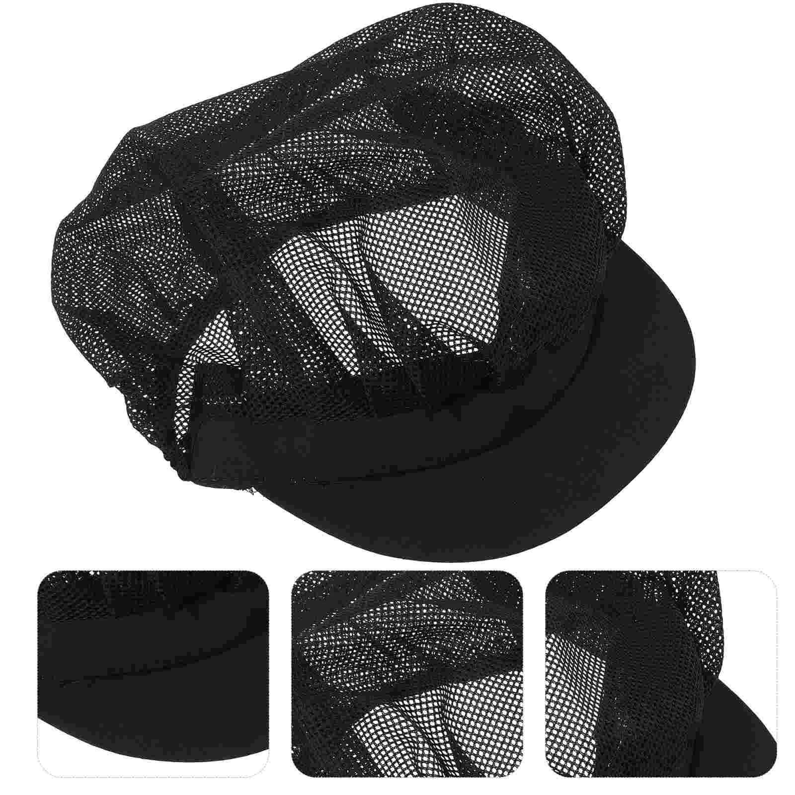 Chef Hat Adjustable Elastic Breathable Mesh Work Cap Beanie for Kitchen Working chef uniforms chef apron hat set
