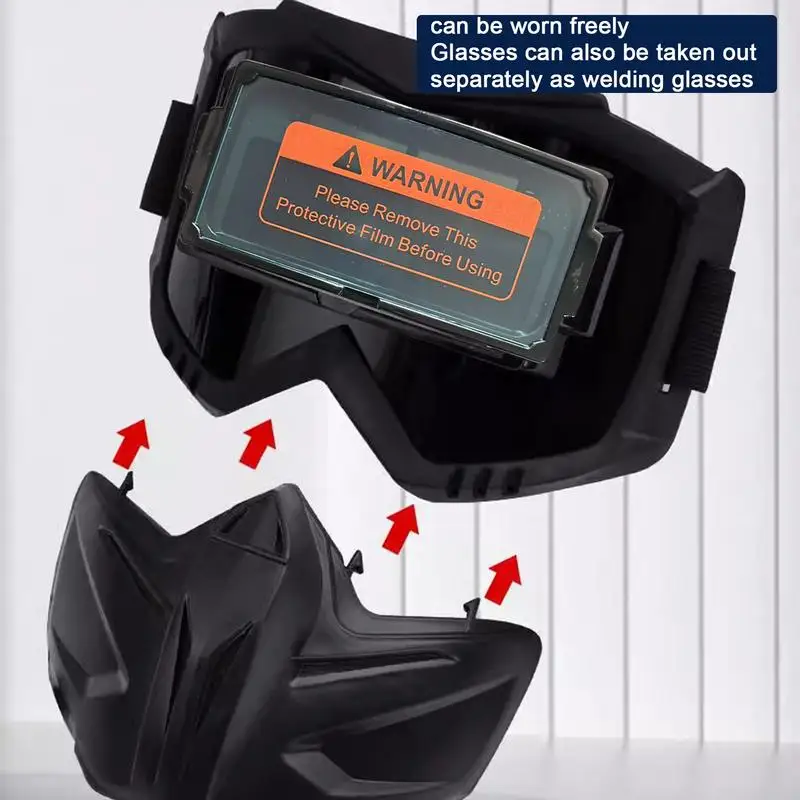Welding Helmet Detachable Welding Hood  Adjustable Welder Mask Face Shield Welding Work Face Protector Headgear Face Shield