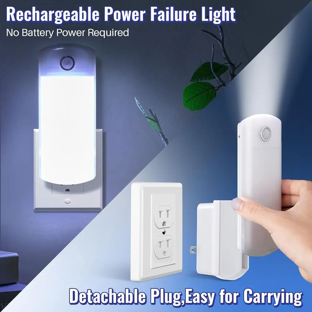 Compact wall-mounted night light