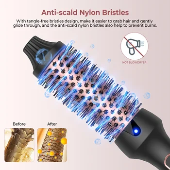 2-in-1 Hot Air Brush & Hair Dryer Brush One-Step Volumizer 10