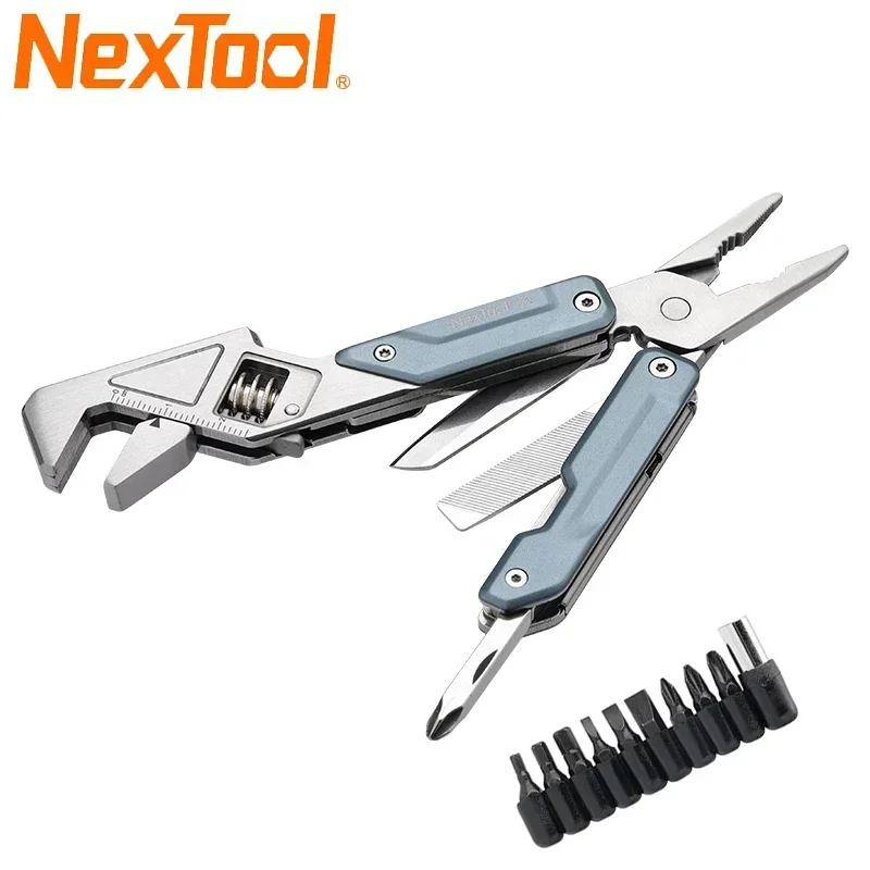 2025년 신제품 NexTool 라이트 렌치 W2 멀티툴 접이식 플라이어 다기능 스패너 드라이버 야외 캠핑 EDC 핸드툴