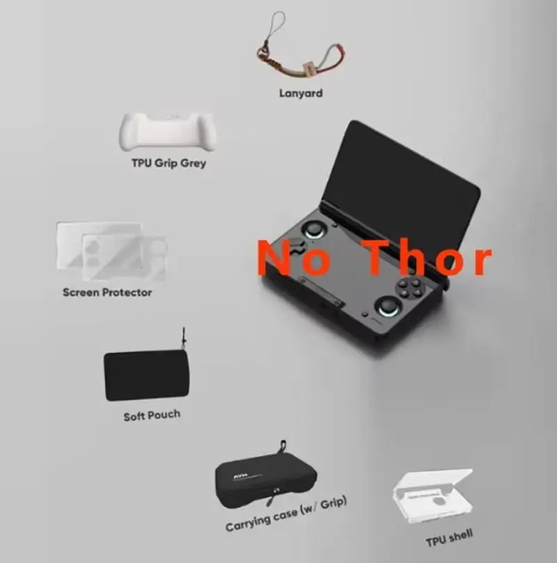 Custodia Protettiva Originale AYN THOR per Doppio Schermo, Borsa Morbida con Cordino per Dispositivi Portatili e Accessori Gaming, Custodia per PC - immagine 2