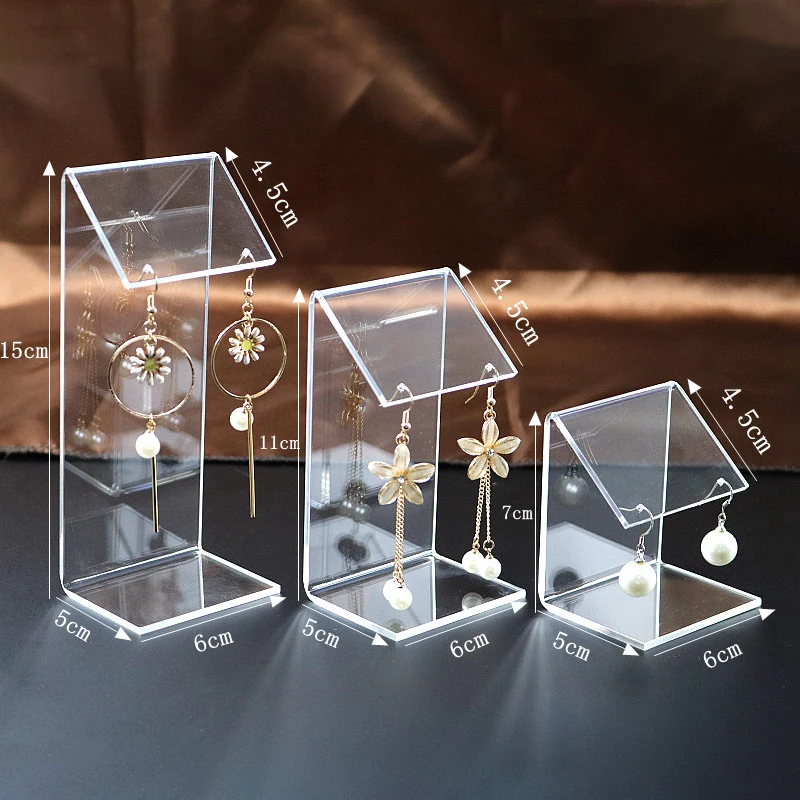 Acrylic Earring Display Stand Jewelry Organizer Earring Hanging Shelf