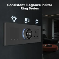 MOES Tuya ZigBee Smart Knob Thermostat Star Ring Series Temperature Controller Water Boiler Electric Heating With Alexa Google - Image 2