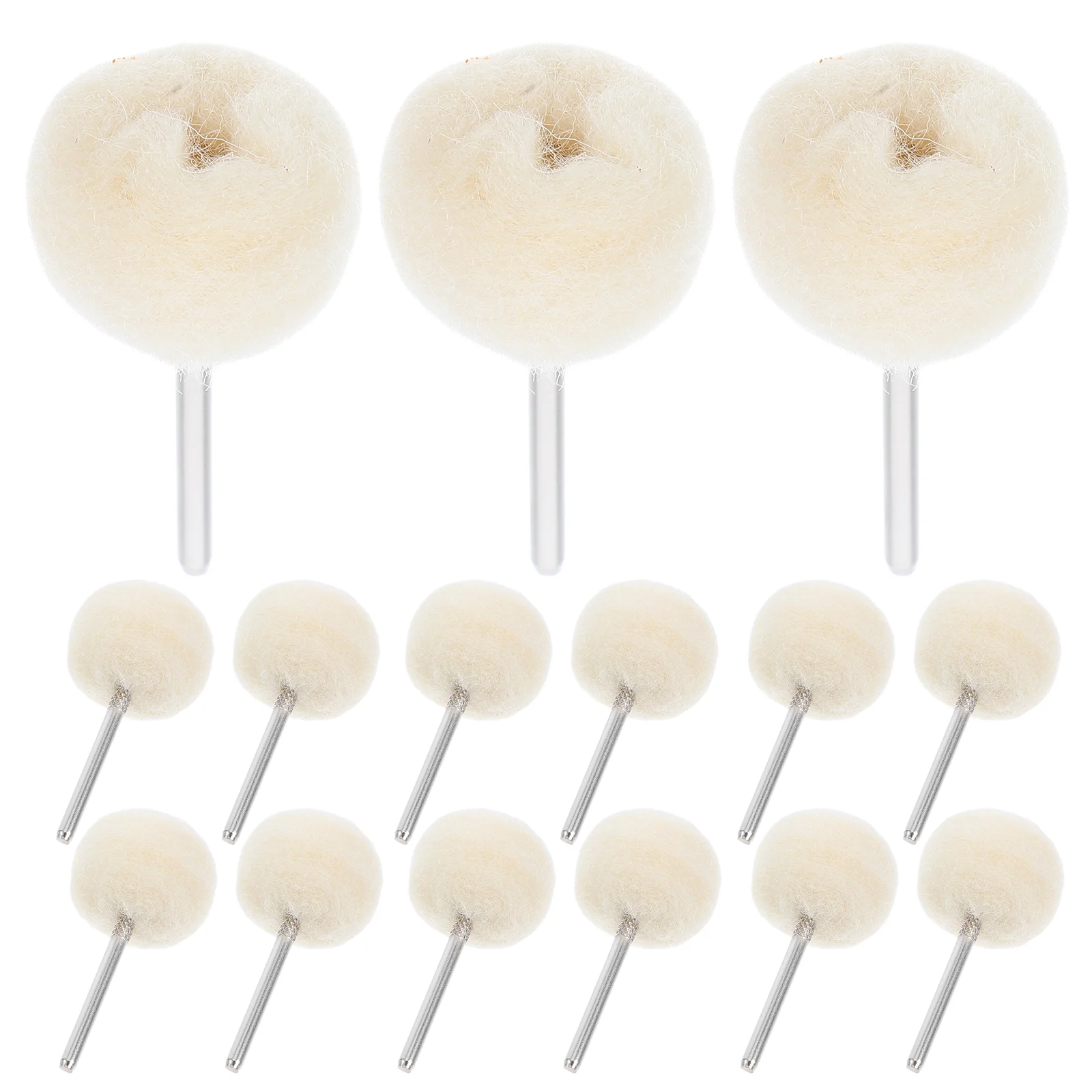 20 pcs Polishing Wheel ing Grinding Tool Kit Wool Brush Attachment for Carving Jewelry Making Projects