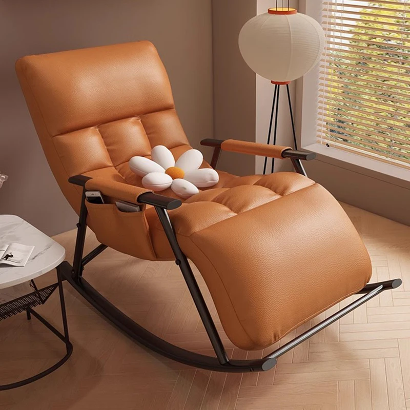 Dondolo Confortevole Chaise Lounge Sleeper Moderna Poltrona Relax Reclinabile Individuale Poltrona Dondolo Mobili Soggiorno