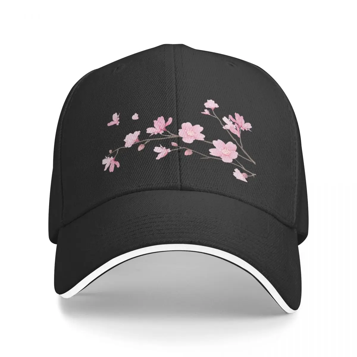 

Новинка бейсболка с цветком вишни на прозрачном фоне брендовая мужская кепка модная одежда для гольфа для мужчин и женщин
