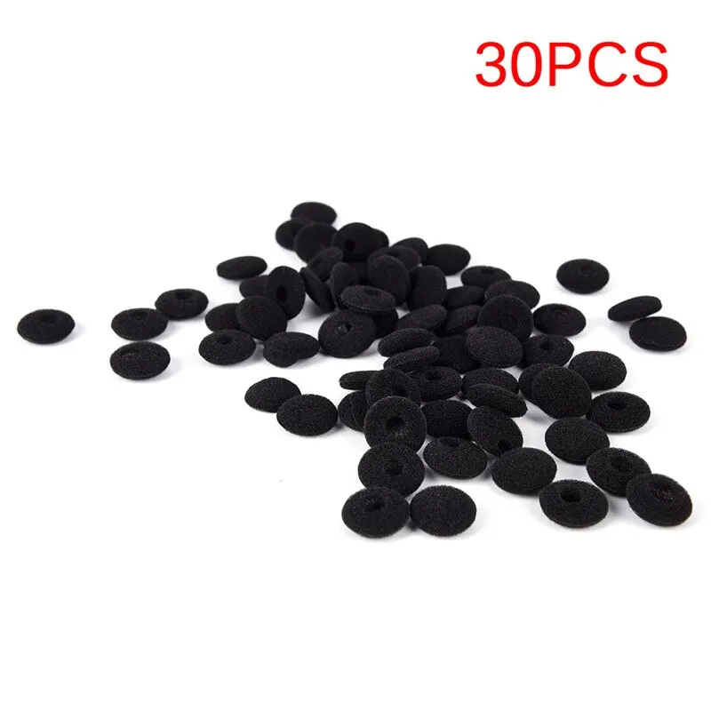 30Pcs For 1.5cm earphones Soft Foam Earbud Headphone Earpads Replacement Sponge Covers Headset Earphone