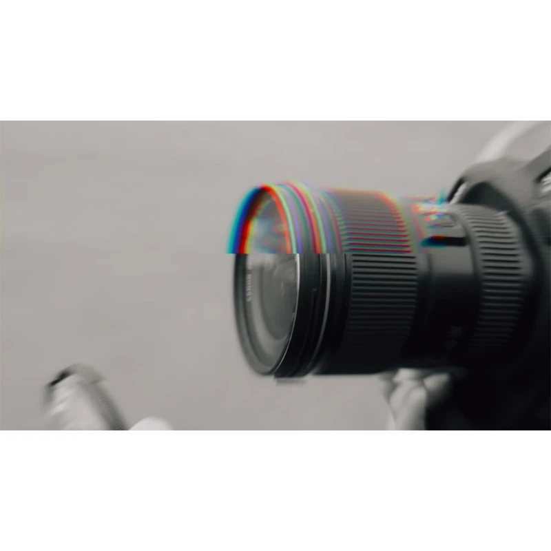 77mm 선형 유리 프리즘 전경 흐림 반복 색상 이미지 유리 프리즘