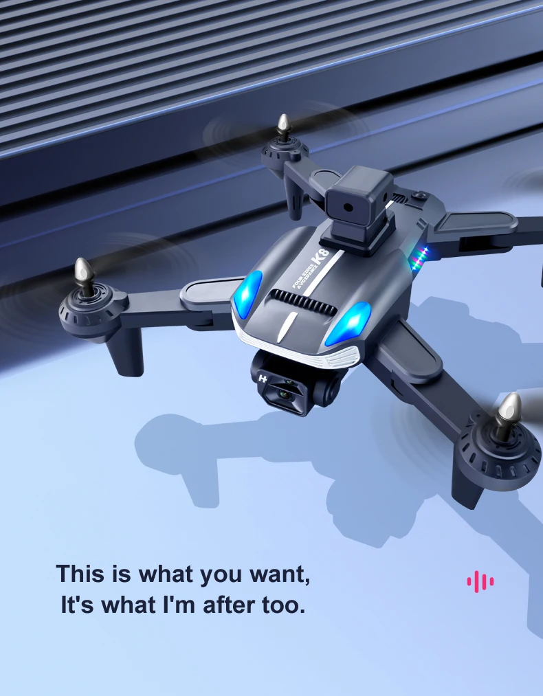 K8 Pro Drone, fpv capable features include obstacle avoidance features : wi
