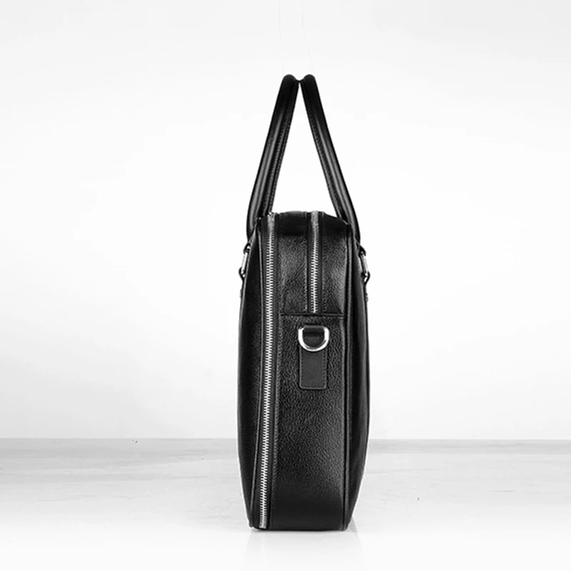 New Luxury Cow Genuine Leather Business Men's Briefcase Male Shoulder Bag Real Leather Men Messenger Bag Travel Computer Bag Big 5