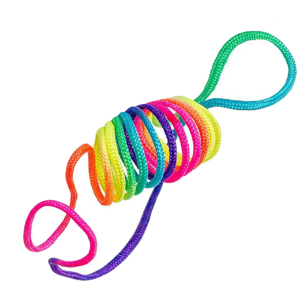 2pcs Children Kids Fumble Finger Thread Rope Rainbow Color String Game Developmental Toy Puzzle Educational Game Finger Toy