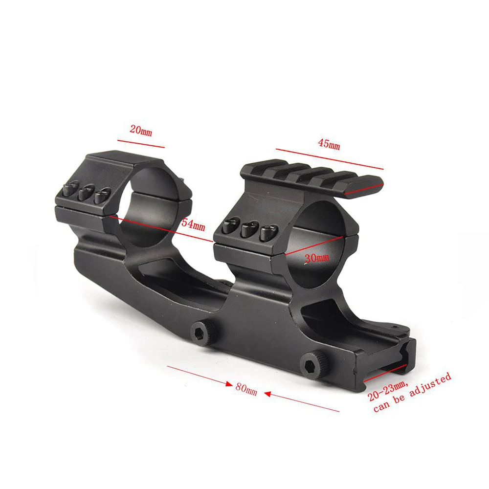 Quick Release 1"/30mm Ring Low Profile 20mm Picatinny Rail Rifle Scope Mount Hunting Equipment
