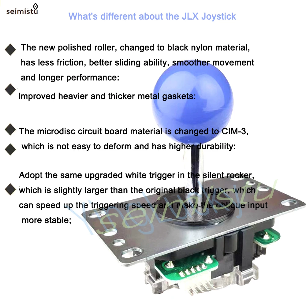 Original Japan SANWA Joystick JLX-TP-8YT 8 Way Restrictor Arcade Game Machine Zero Delay Command Parts DIY y Pi Game console joystick replacement arcade joystick game joystick joystick module