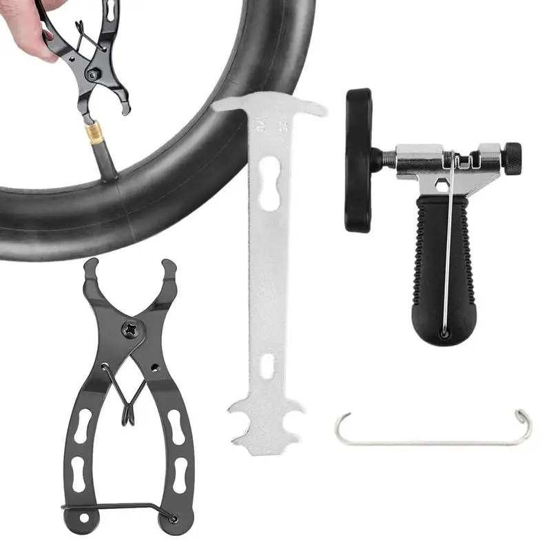 

Chain Breaker Tool Kit Bike Link Opener Closer Plier Chain Cutter Connector Chain Breaker Bicycle Mechanic Tool Kit For Most Bic