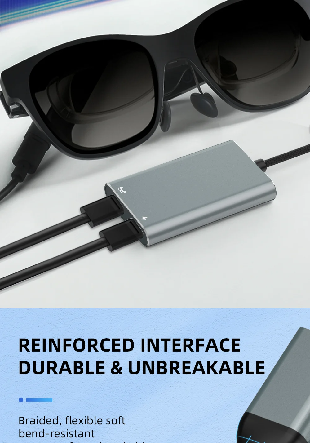 Hibloks AR Charging Transmission Module Data Cable For /Switch Steam Deck Compat
