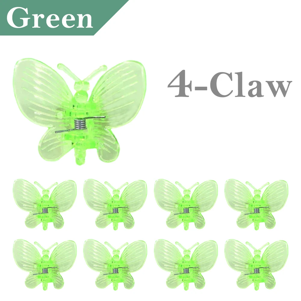Butterfly Plastic Plant Clips - Orchid Flower Support Clamps for Stems and Vines (30/50/100 Pack)