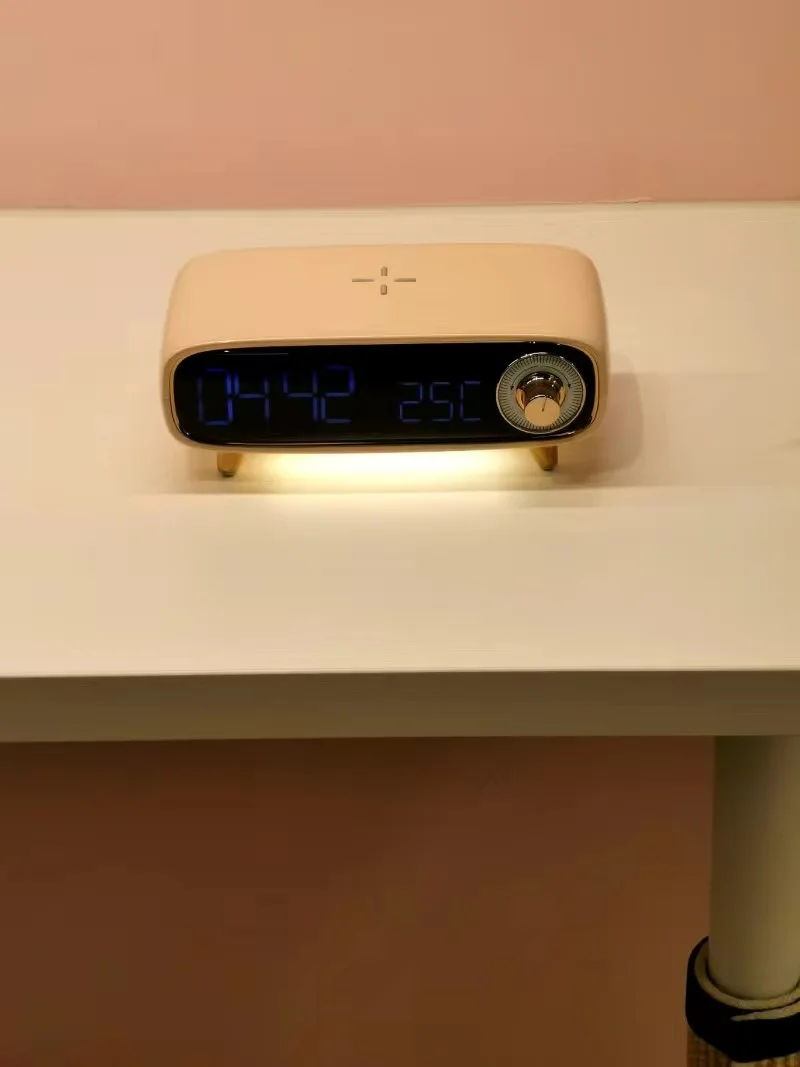 Haut-parleur 블루투스 다기능, 충전 빠르게 필 없음, 충전 6개 및 1개, veilleuse, reveil, temperature