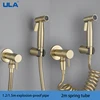 ULA Gold Handheld Bidet Sprayer Set Stainless Steel Toilet Faucet Bathroom Shower Head Hygienic Shower Self Cleaning 1
