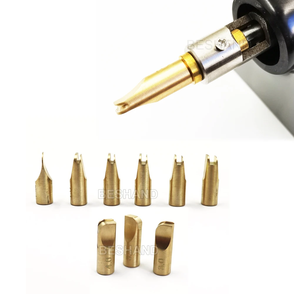 Leather iron Electric Edge Creaser Tool Optional Brass Tips Accessories M5 Thread for Leather Craft Creasing Scoring Folder