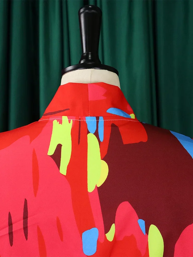 Wmstar Women Two Piece Set Spring Lady Leisure Standing Neck Long Sleeved Shirt Top Wide Leg Pants Two Piece Suit Female Outfits