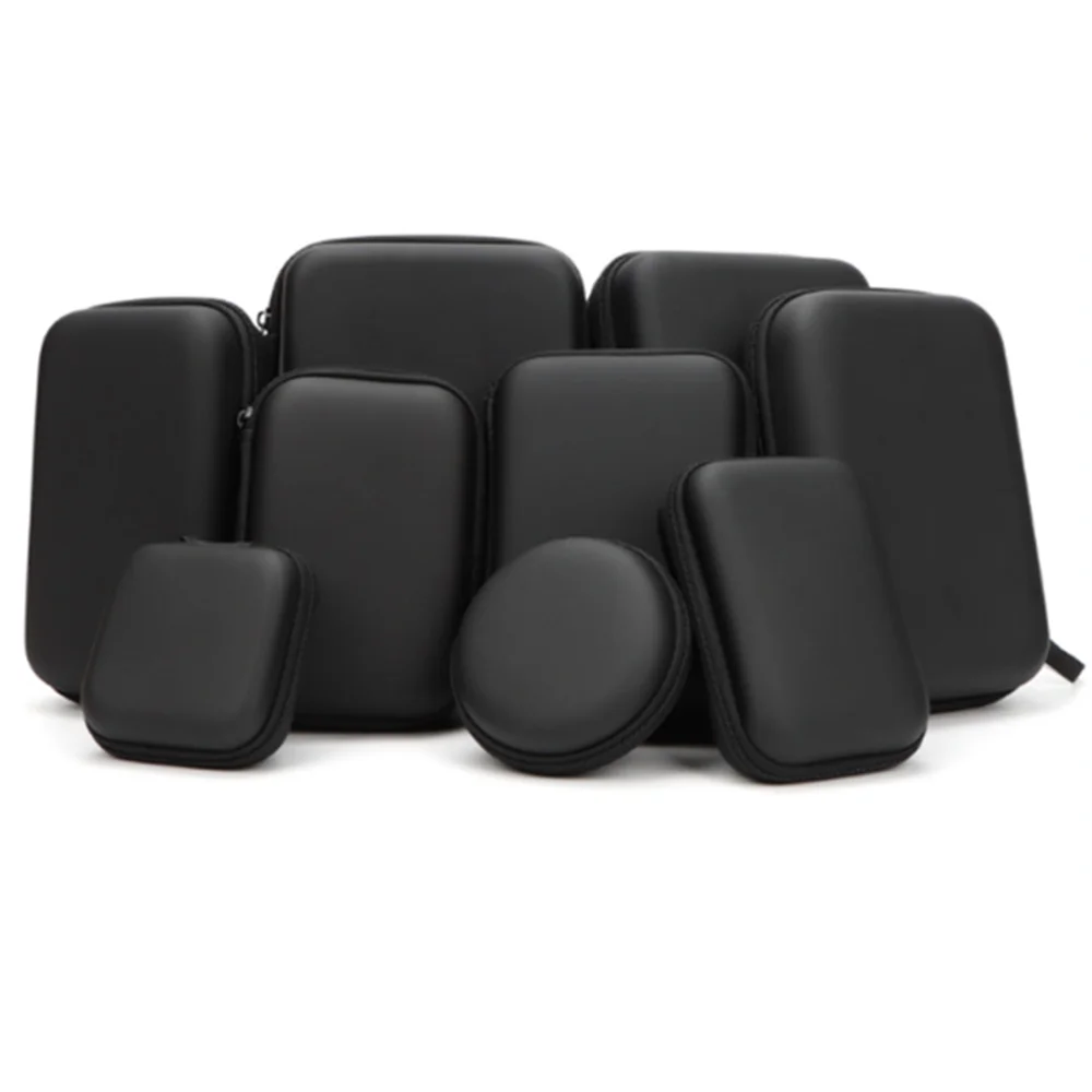 Borsa Organizer da Viaggio, Custodia Portatile Multifunzionale per Cavi, Caricabatterie, Disco Rigido, Auricolari, Nera - immagine 2