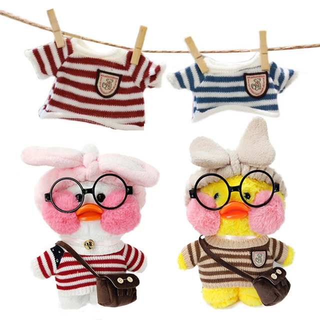 Clothes for Alafanfan Duck Accessories Lalafanfan Clothes 30cm Stuffed Duck  Glasses 20cm Plush Doll Clothes Kids