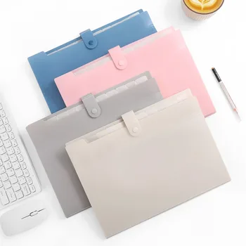 Cartella Portadocumenti Espandibile A4 con 12 Tasche, Colore Macaron, Organizzatore Documenti A4, Cartella Espandibile per lo Studio