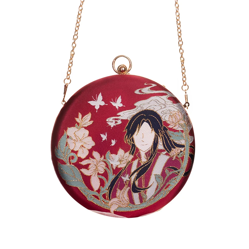 

Официальная оригинальная сумка на плечо Tian Guan Ci Fu от Hua Cheng Hanfu, круглая сумка TGCF для сумки под кимоно, Классическая сумка для косплея