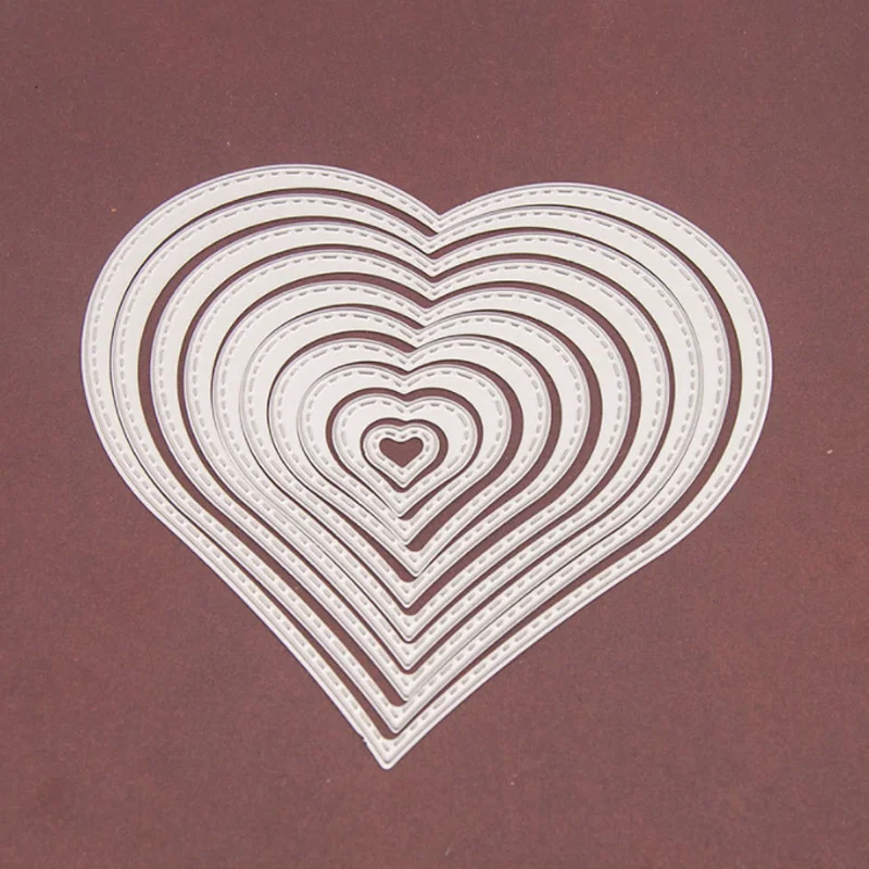 

Love Heart Metal Cutting Dies Stencil Scrapbook DIY Album Stamp Paper Embossing Album Paper Card Embossed Template Stencil Die