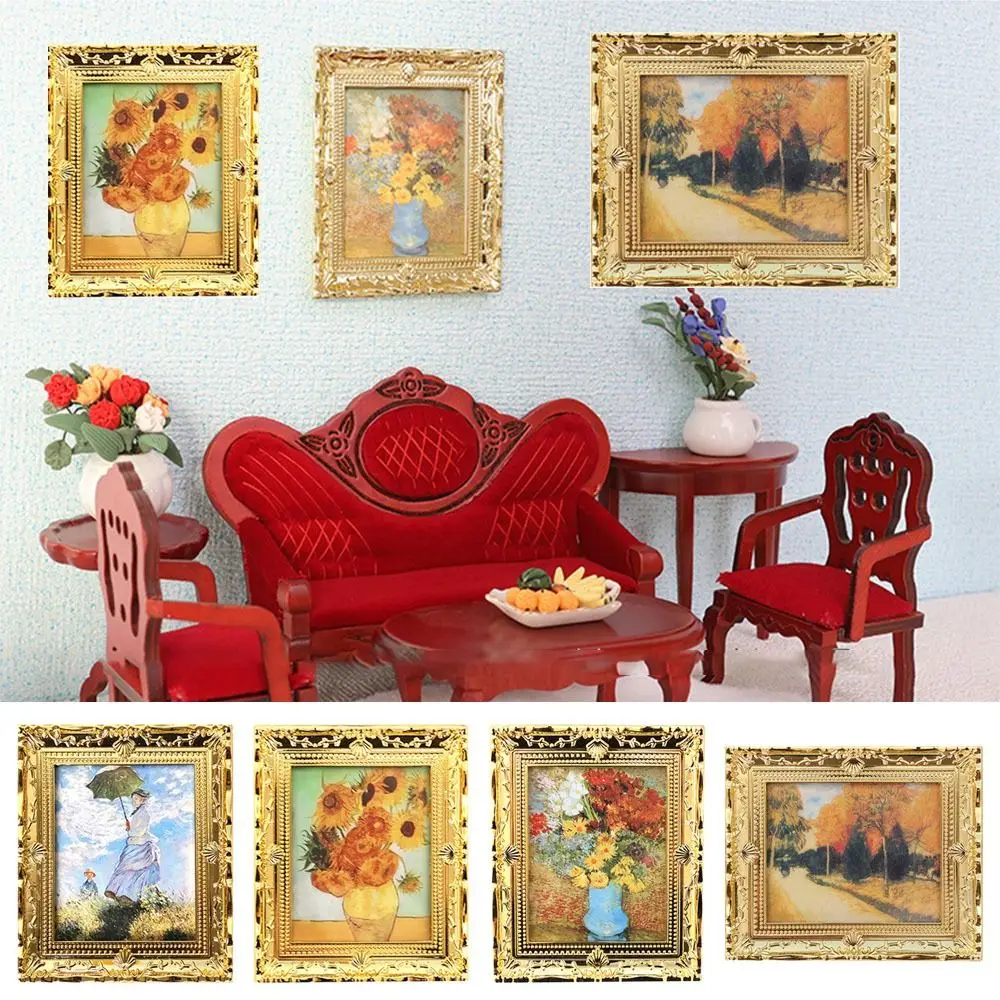 Resin Dollhouse Miniature Accessories Photo Frame