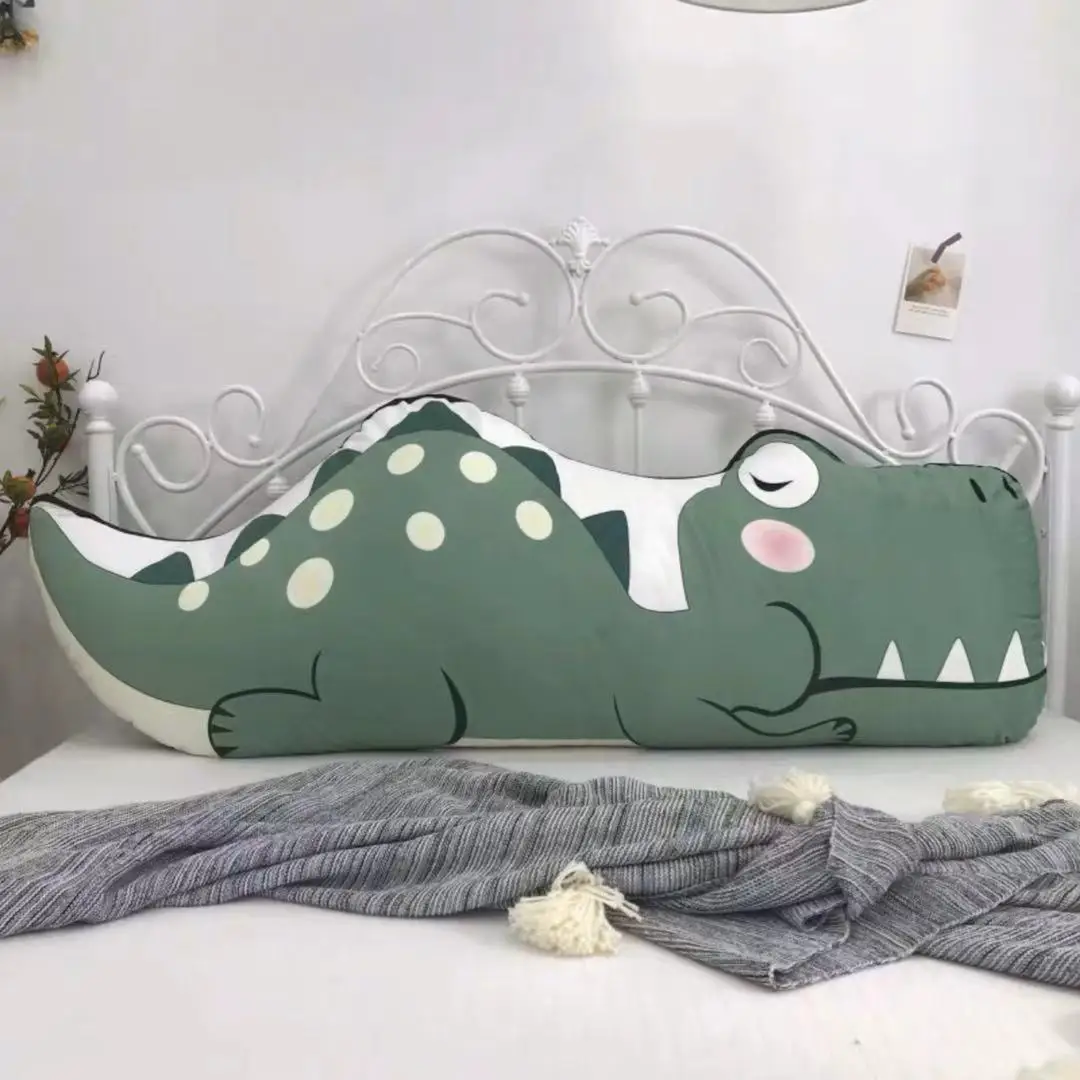 

1.2M Cartoon Cushion Children Bedroom Can Be Removed And Washed Big Backrest Sofa Double Coussin Long Pillows Lovely