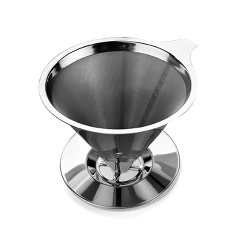 

Reusable 304 Stainless Steel Coffee Filter Home Outdoor American Coffee Drip Set