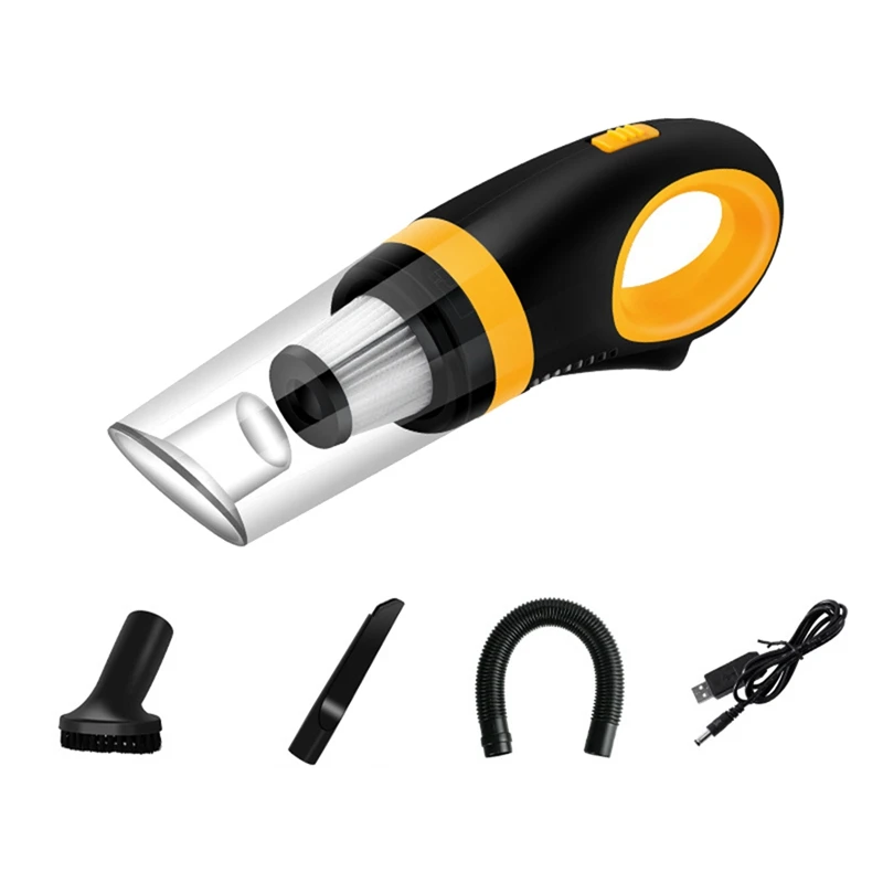 6000PA Wireless Car Vacuum Cleaner Cordless Handheld Auto Vacuum Home & Car Dual Use Mini Cleaner